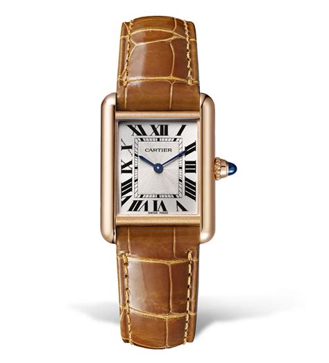 cartier tank cinturino pelle|orologia tank cartier.